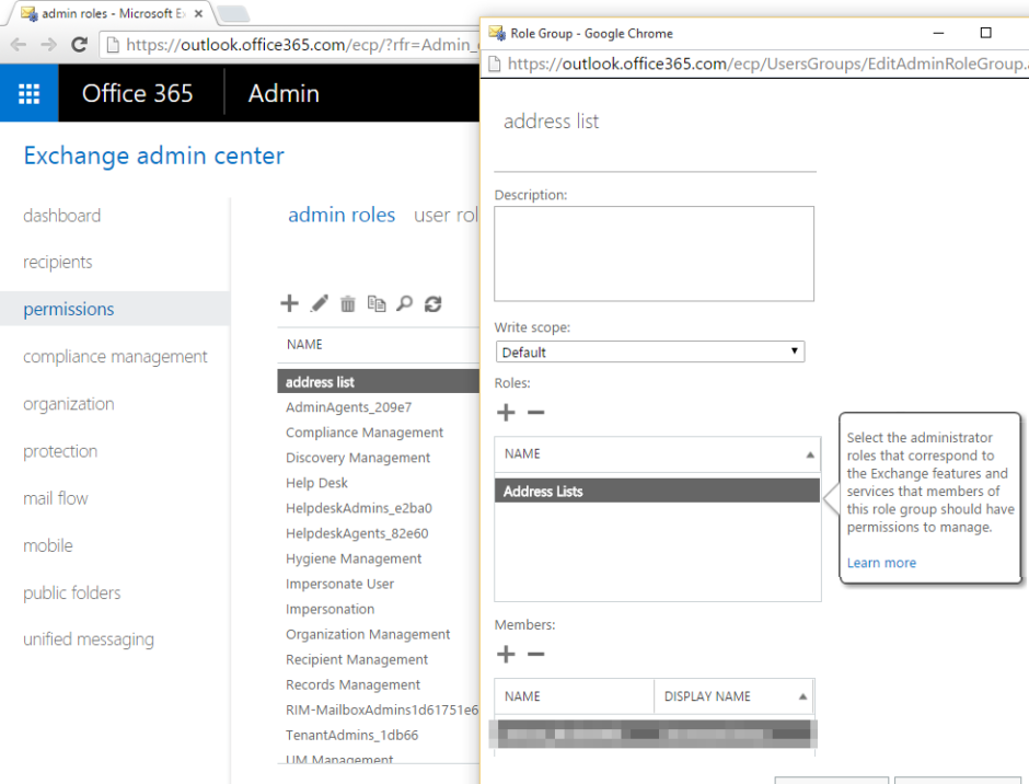 update default global address list office 365